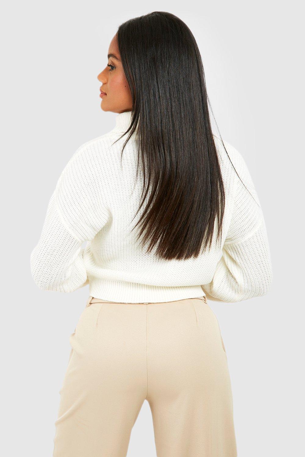 Boohoo cream jumper sale