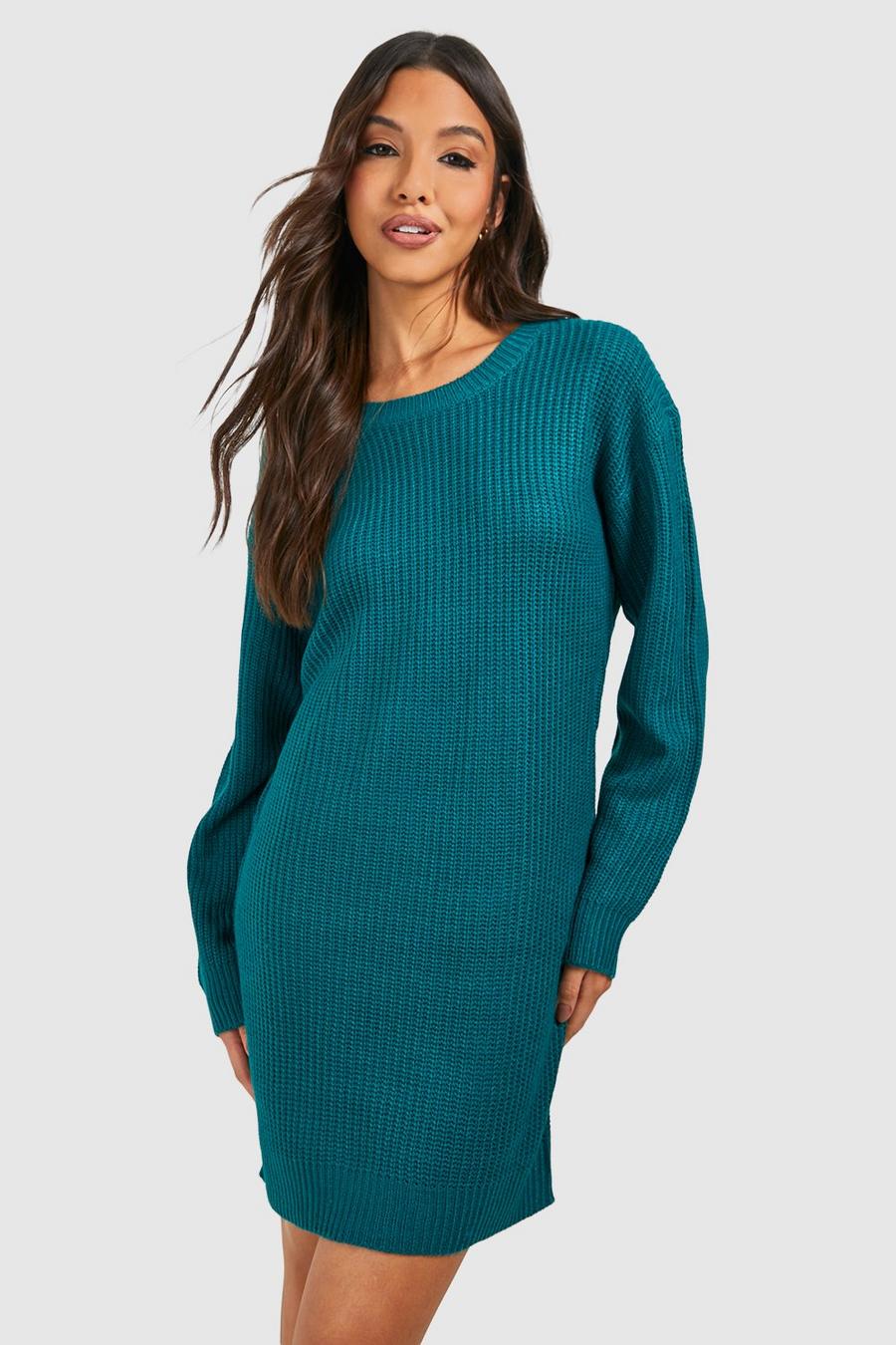Jade Basic Crew Neck Sweater Dress