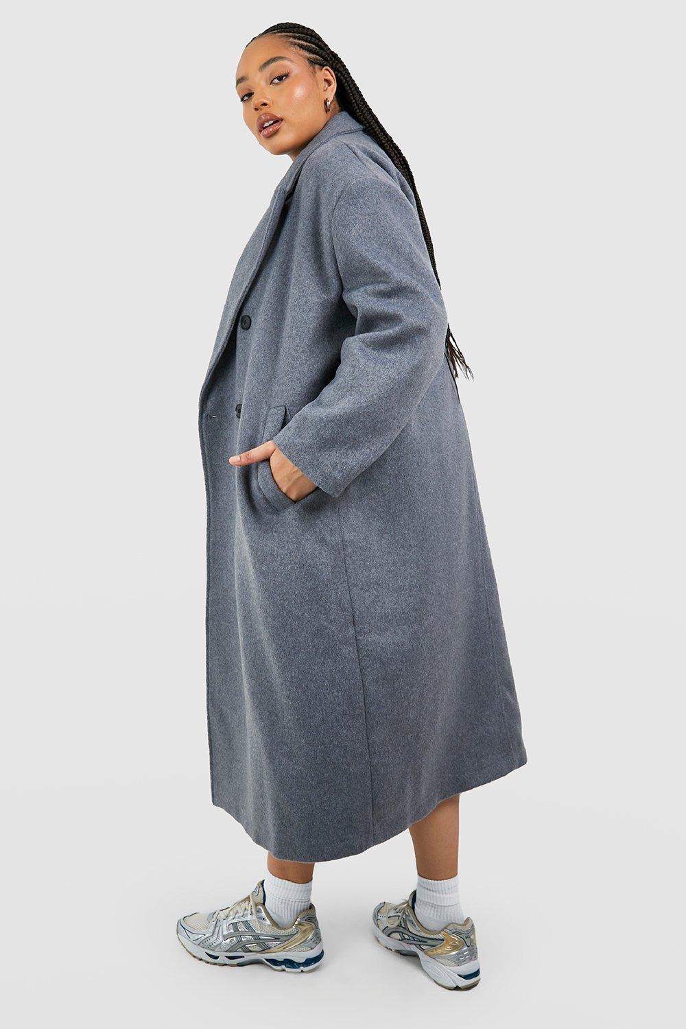 Boohoo hot sale oversized coat