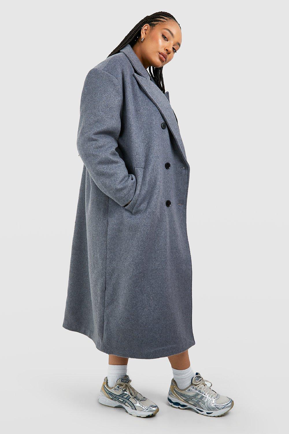 Maxi wool cheap coat womens