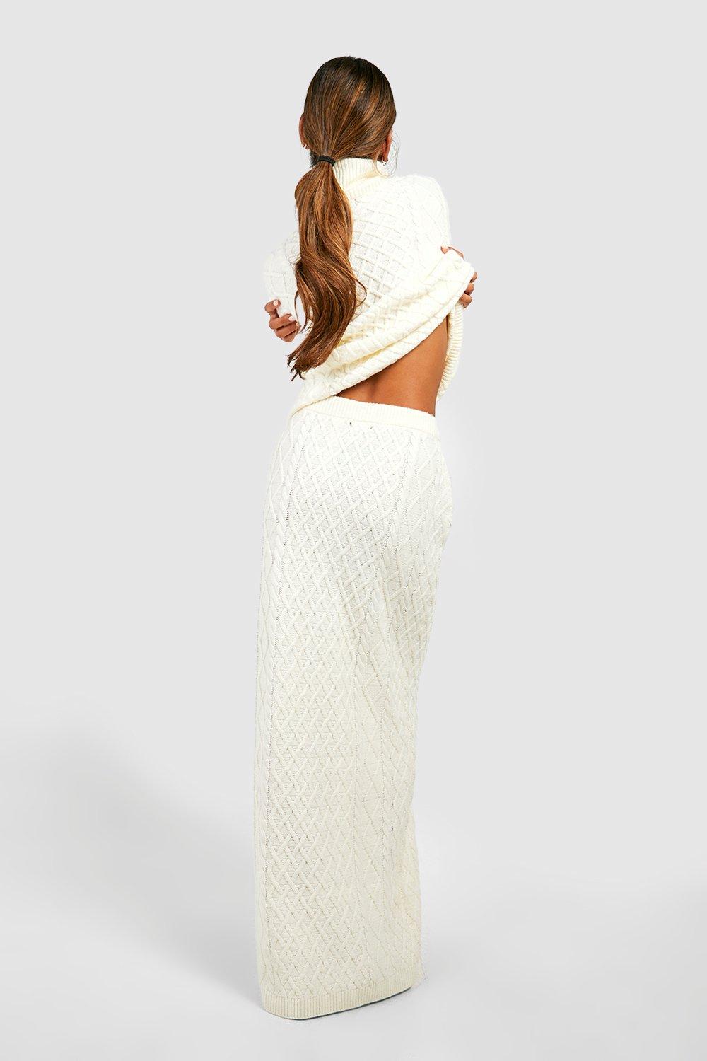 Sweater knit maxi skirt store