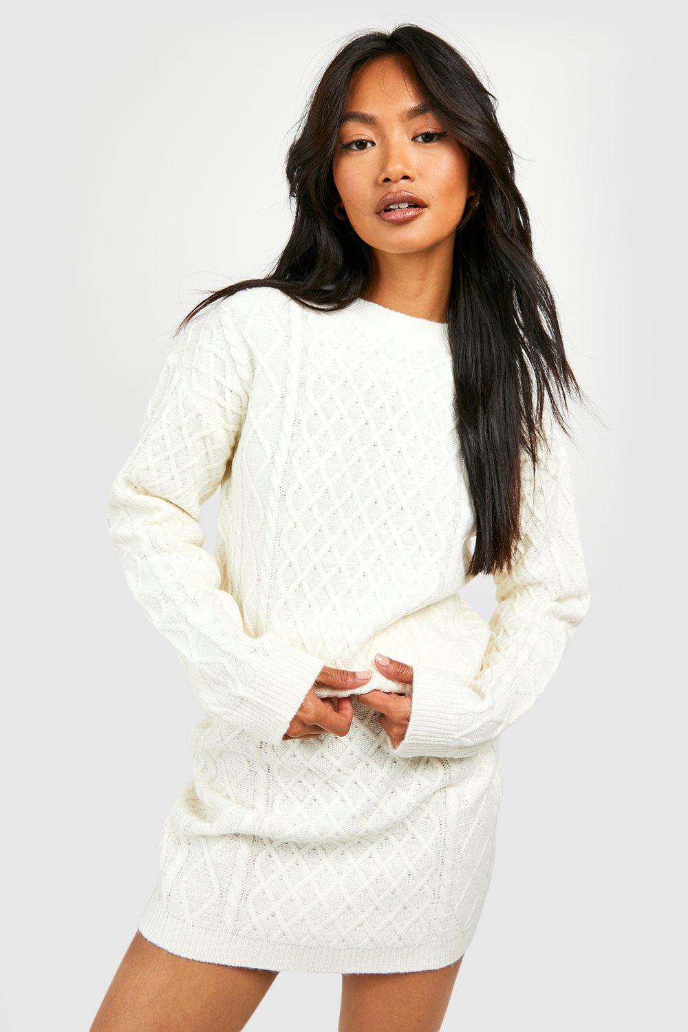Cable Sweater And Mini Skirt Knitted Two Piece boohoo CA