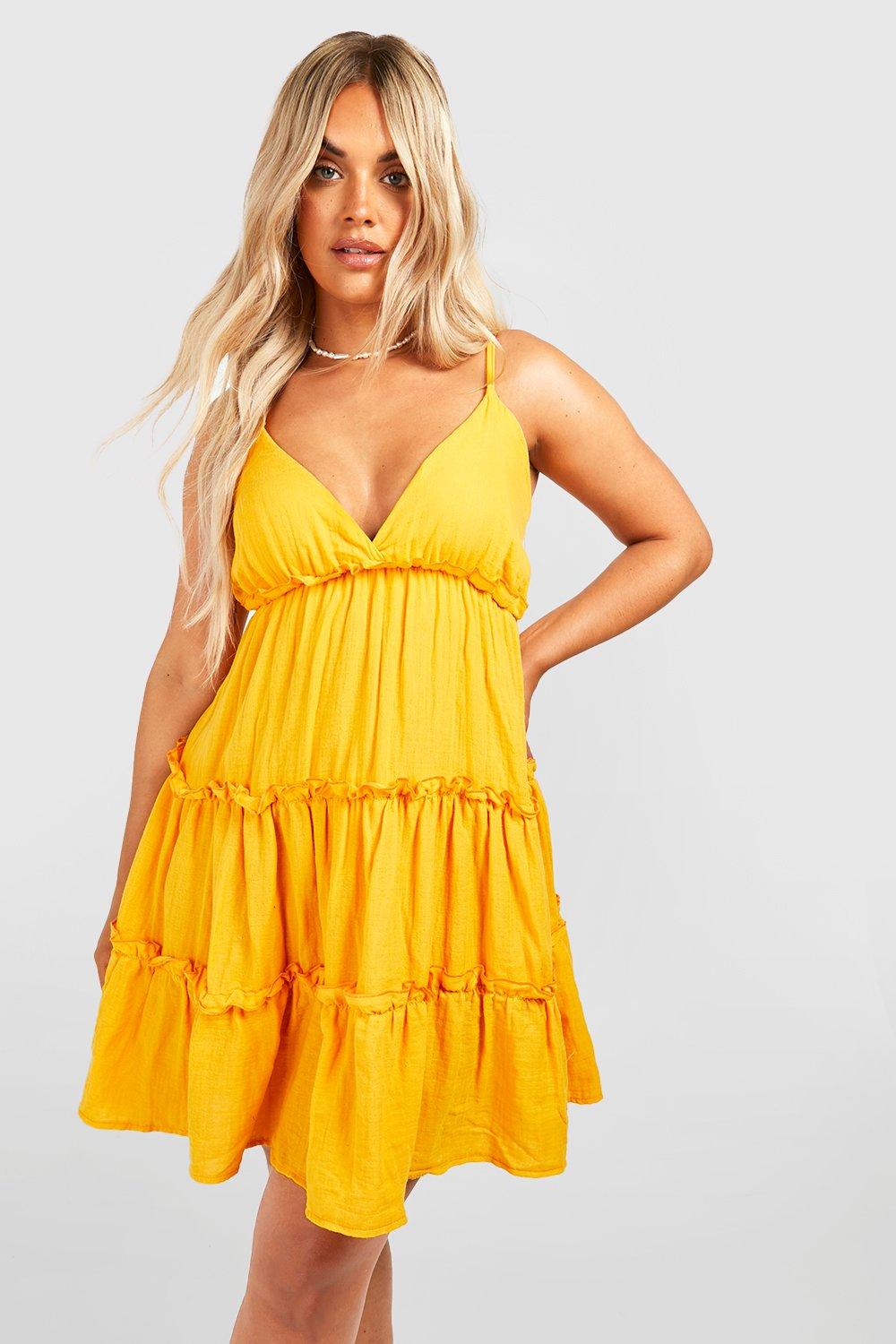 Ruffle store sun dress