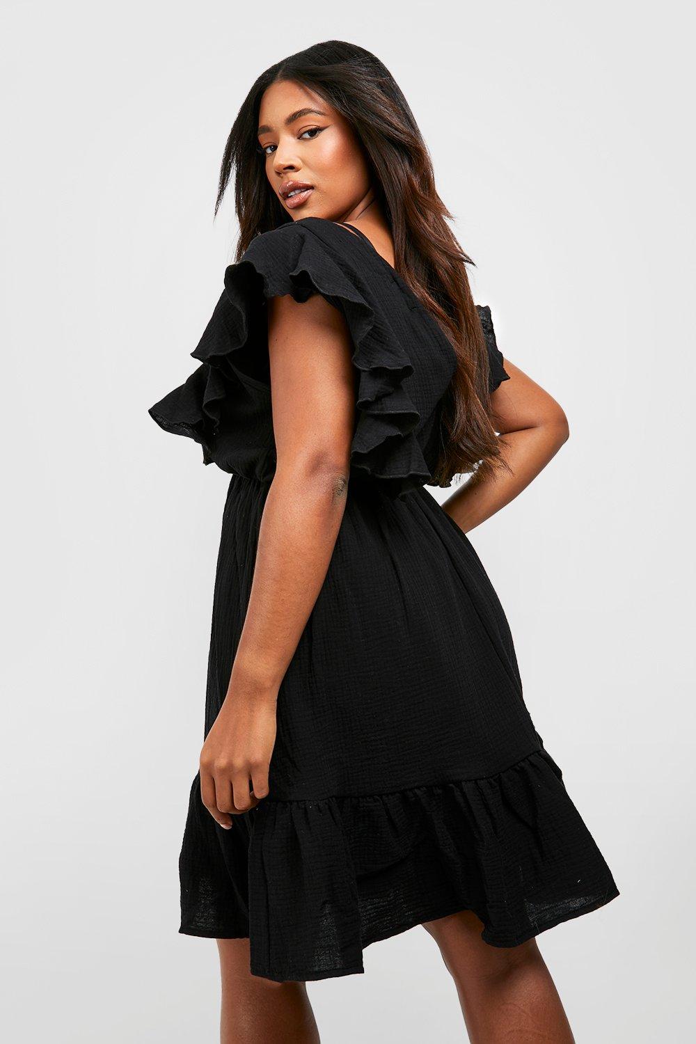 Old navy ruffle hot sale sleeve dress