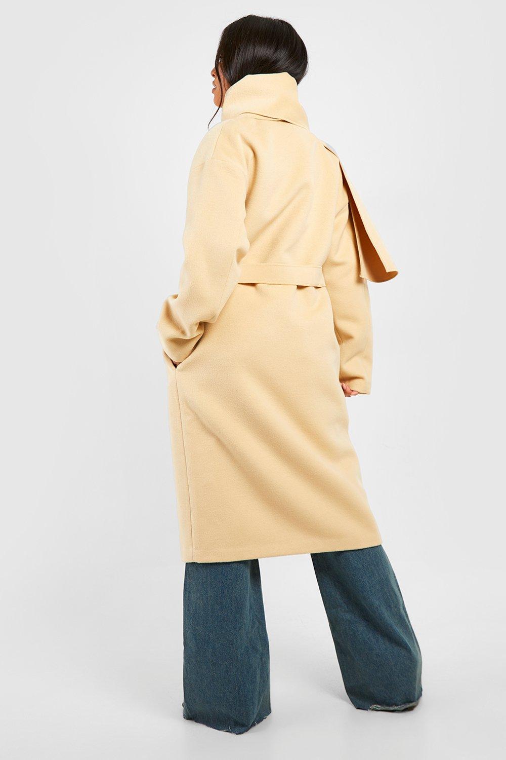 Petite camel cheap coat wrap