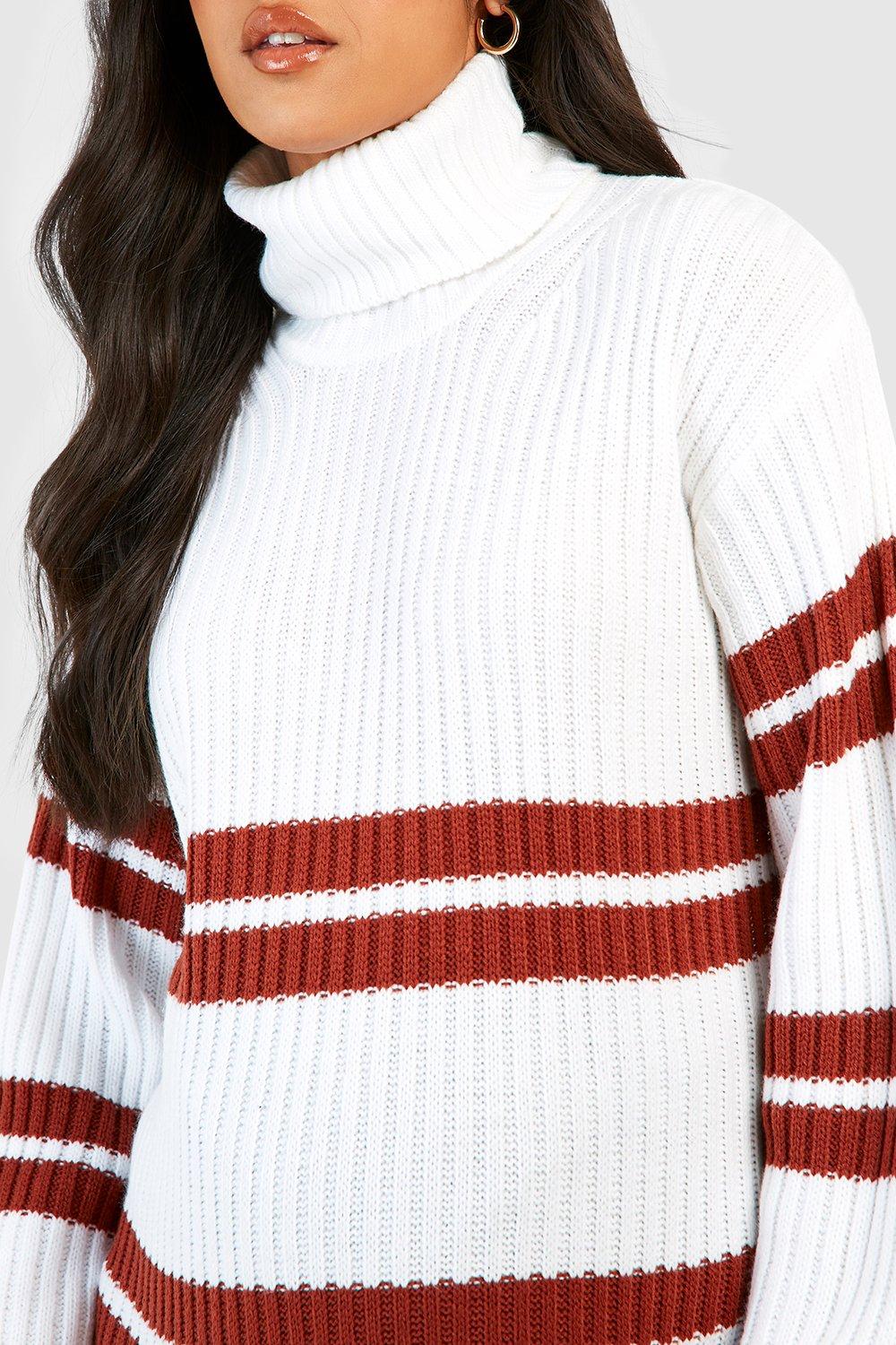 White cowl hot sale neck jumper