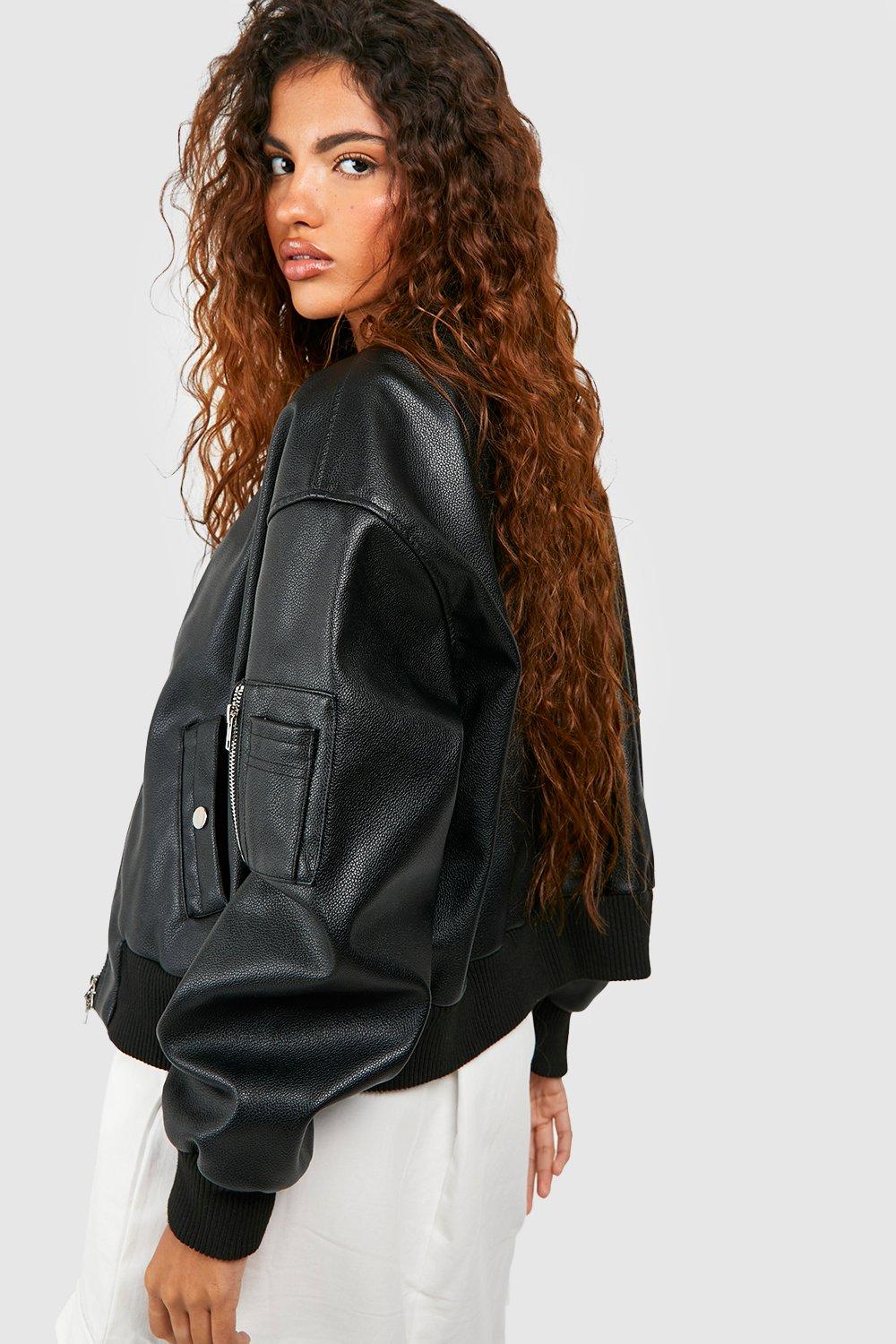 Petite black bomber outlet jacket