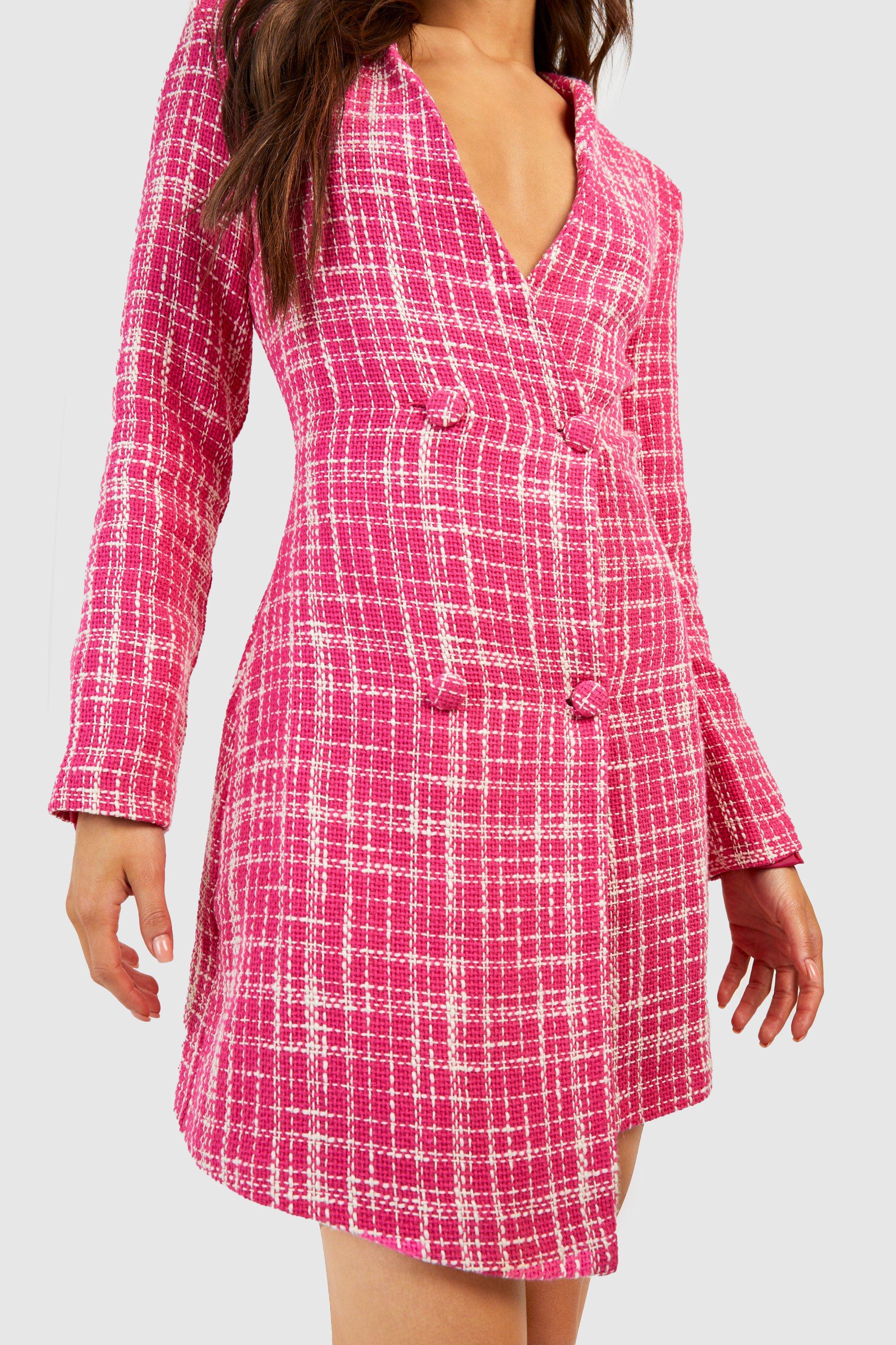 Boohoo on sale checked blazer