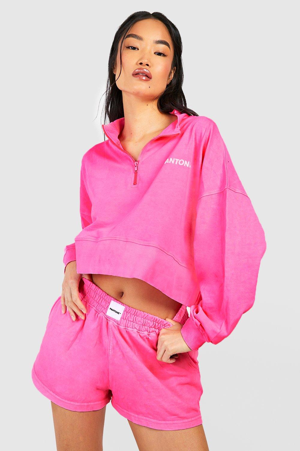 Sweats à capuche + Short Boxe femme Personnalisé : Pink