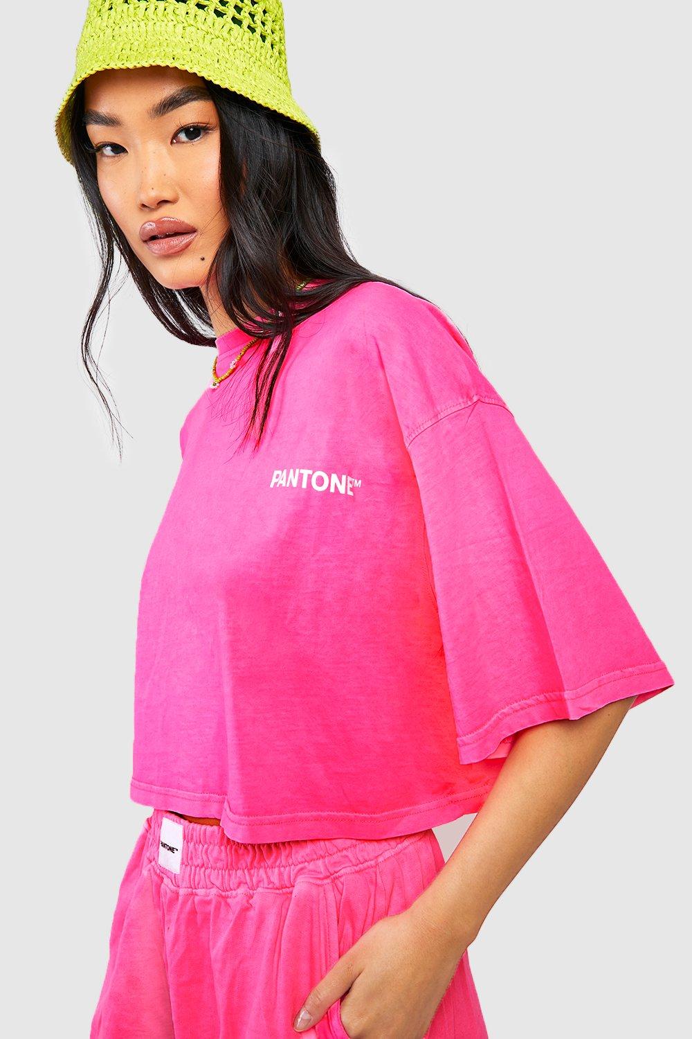 Cropped best sale pink neon