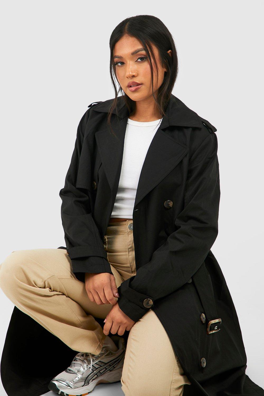 Boohoo Belted Trench Coat