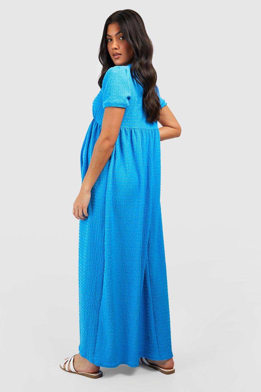 Pink and blue shop maternity maxi dress