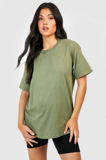 Maternity Cotton T-shirt olive