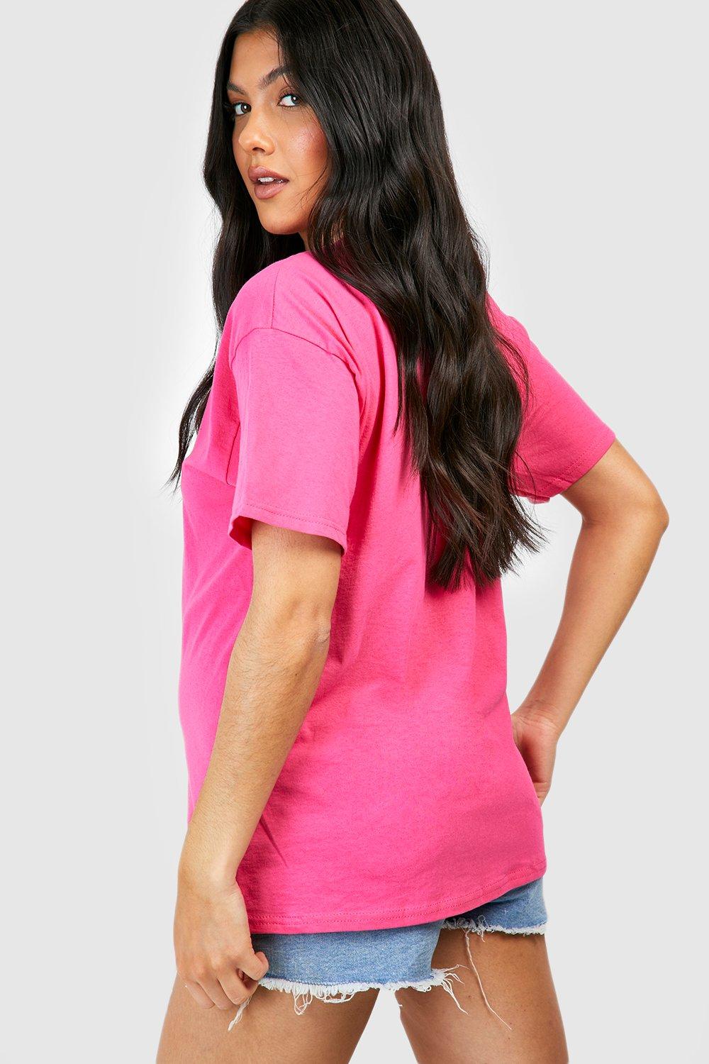 Fuchsia Maternity Cotton T-shirt