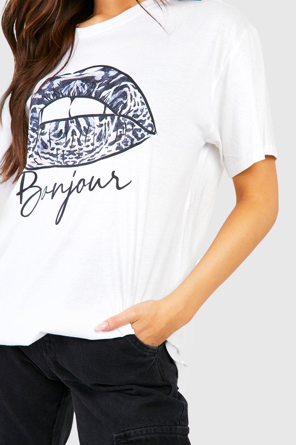 bonjour t shirt new look