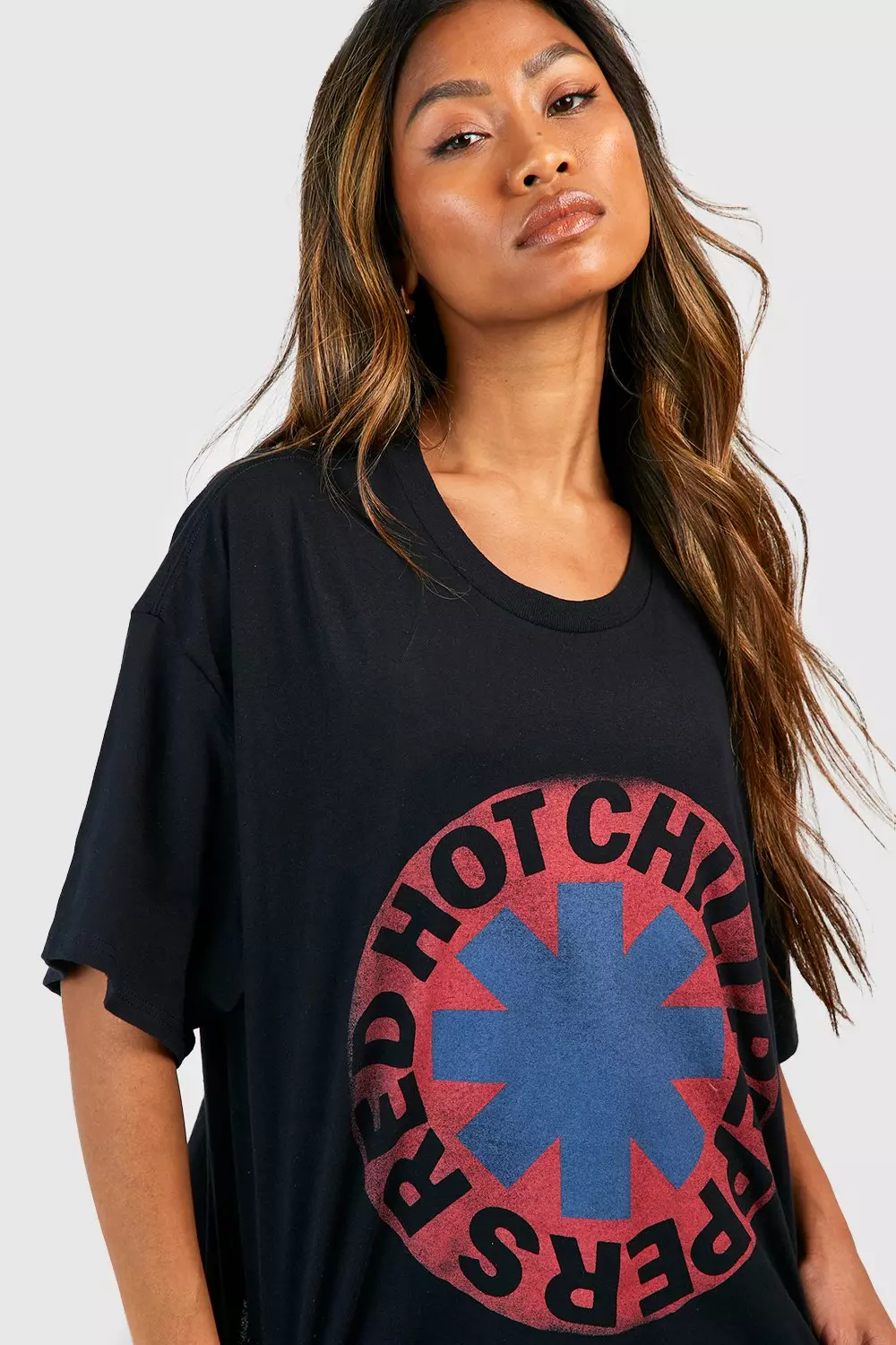 Red Hot Chili Peppers Cropped License Band T shirt