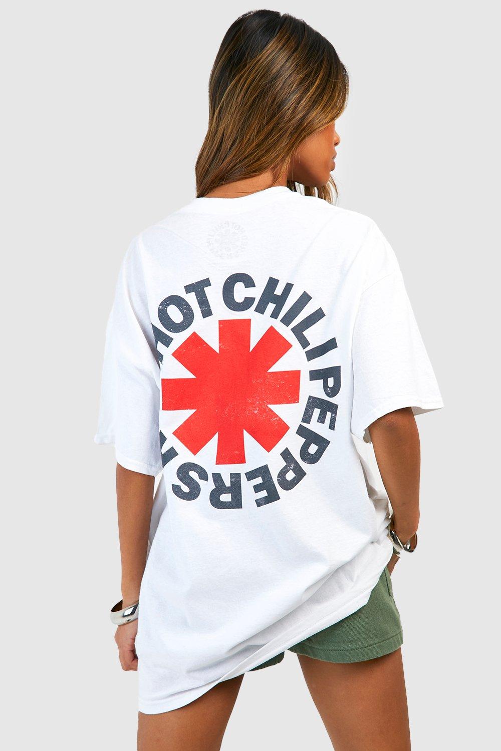 Women's Red Hot Chili Peppers Oversized License Band T-shirt