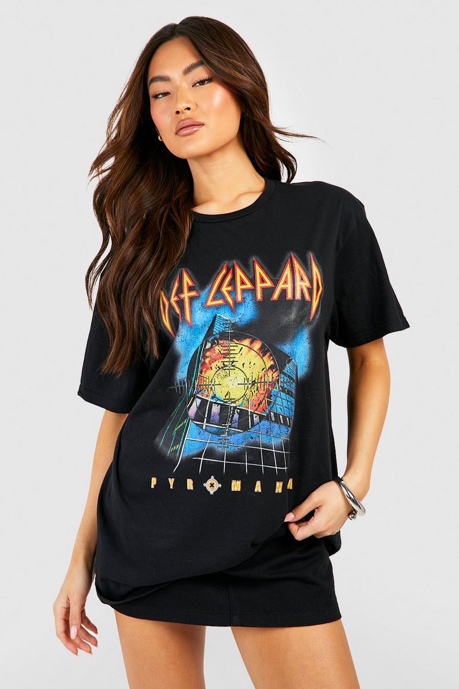 Def Leppard Band T-Shirt, Black image number 1