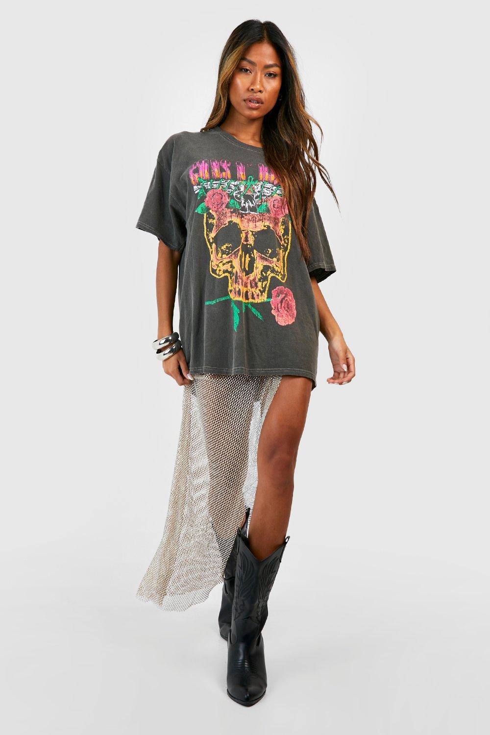 Shirt Women Roqueira Black GUN N ROSES Rock Music Festival