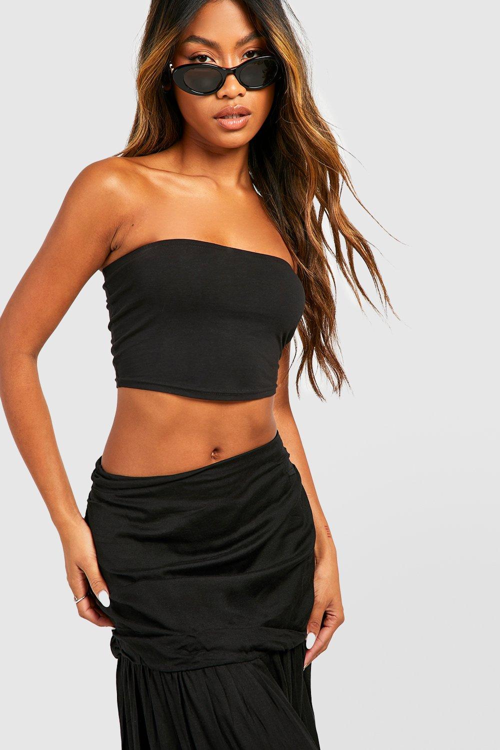 Boohoo floor hot sale sweeping maxi skirt