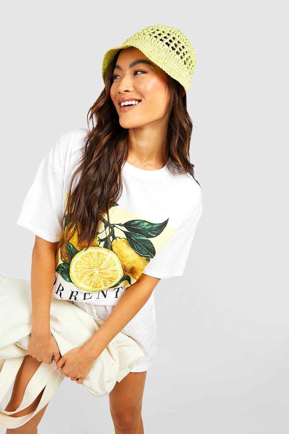 Lemon print hot sale t shirt