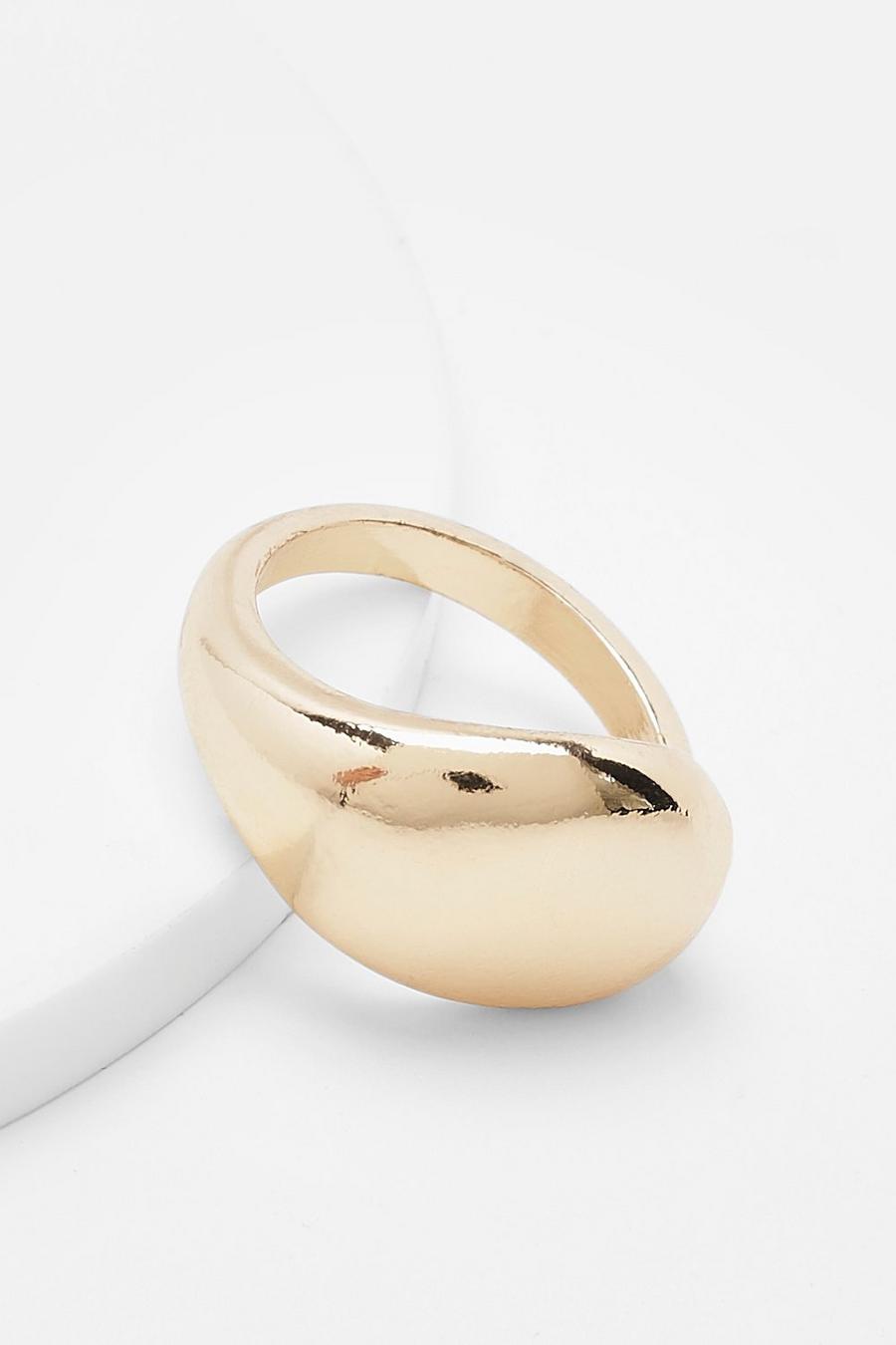 Chunky Statement Gold Ring image number 1