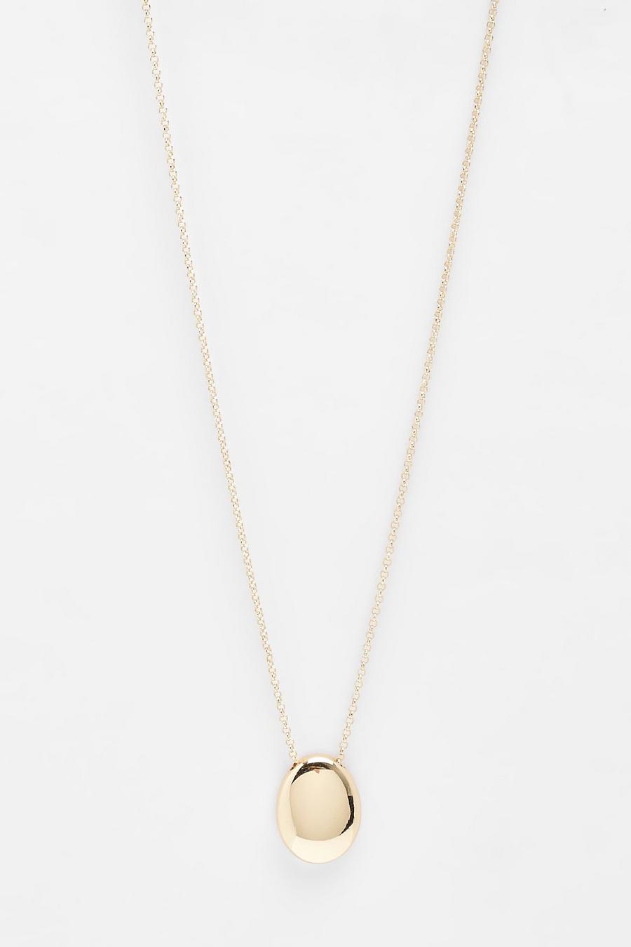 Gold Chunky Drop Necklace 