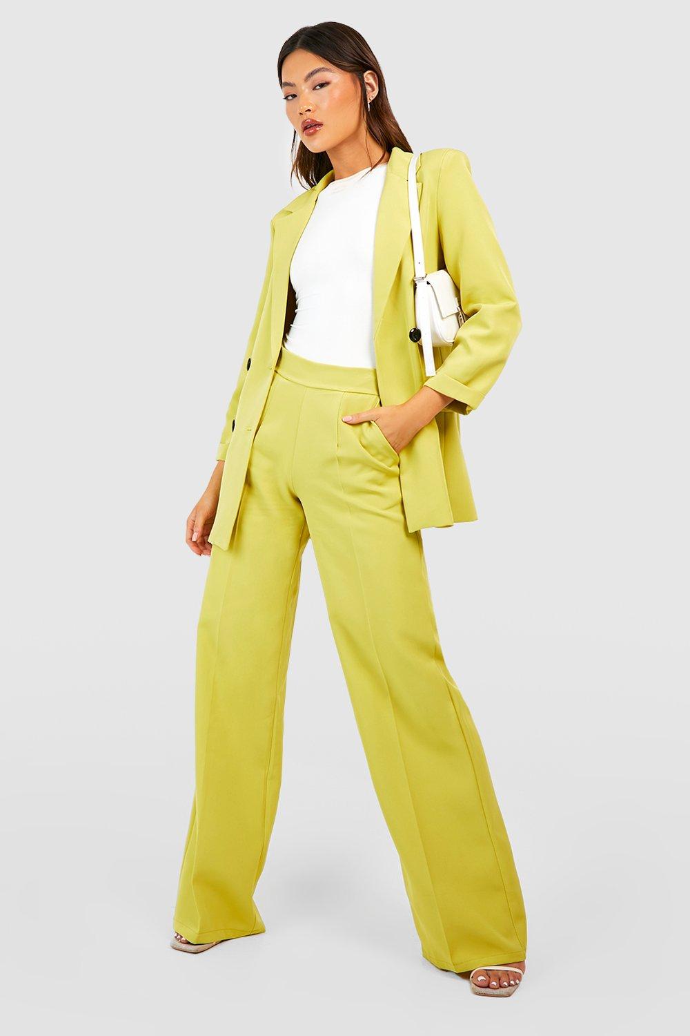 Boohoo shops yellow trousers