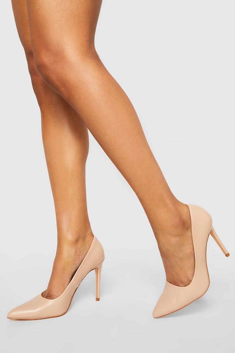 Nude Stiletto Court Shoe  image number 1