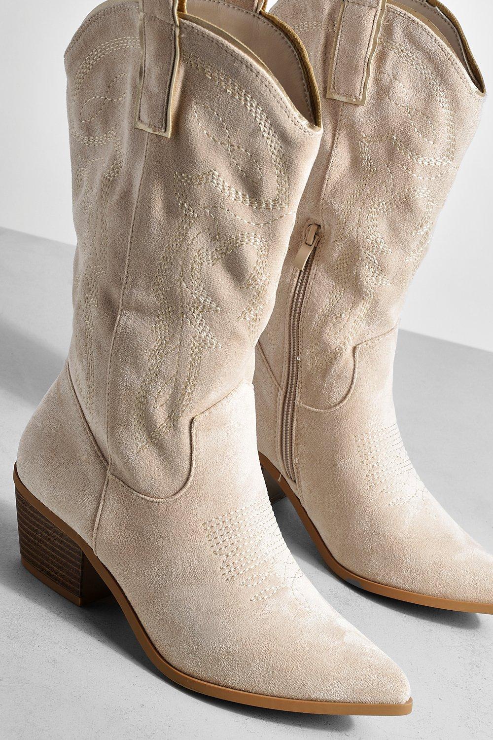 Western boots clearance boohoo