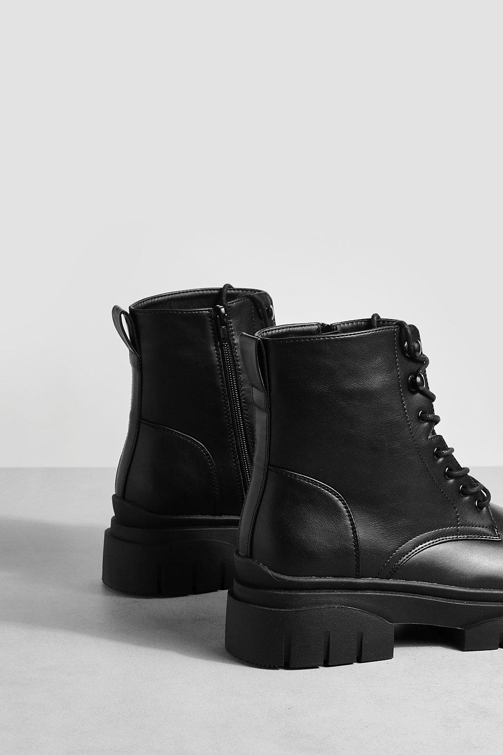 Boohoo hot sale combat boots