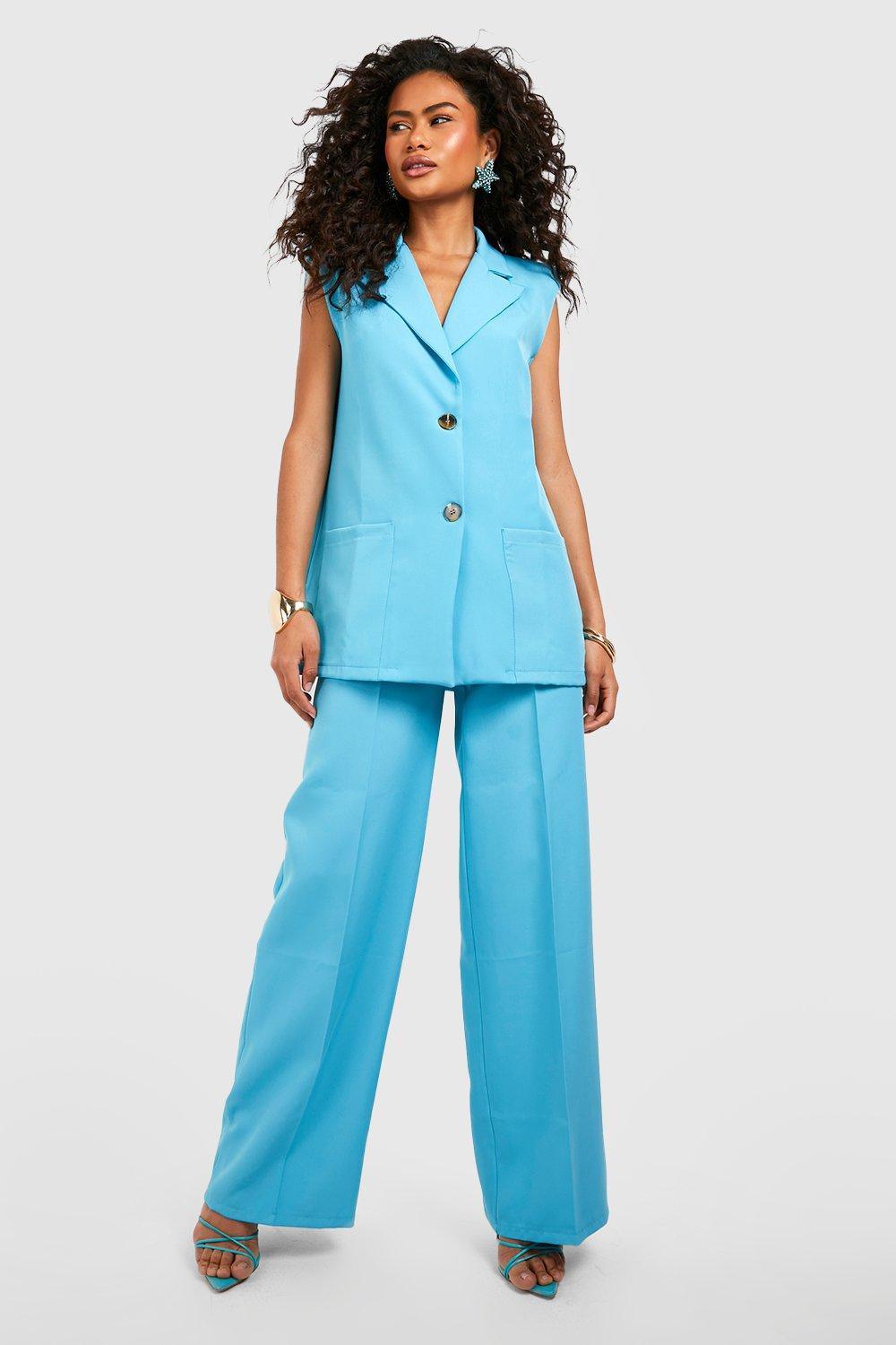 Longline Pocket Detail Tailored Sleeveless Blazer boohoo