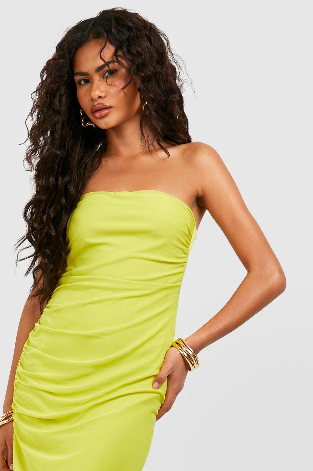 Boohoo bandeau hot sale maxi dress