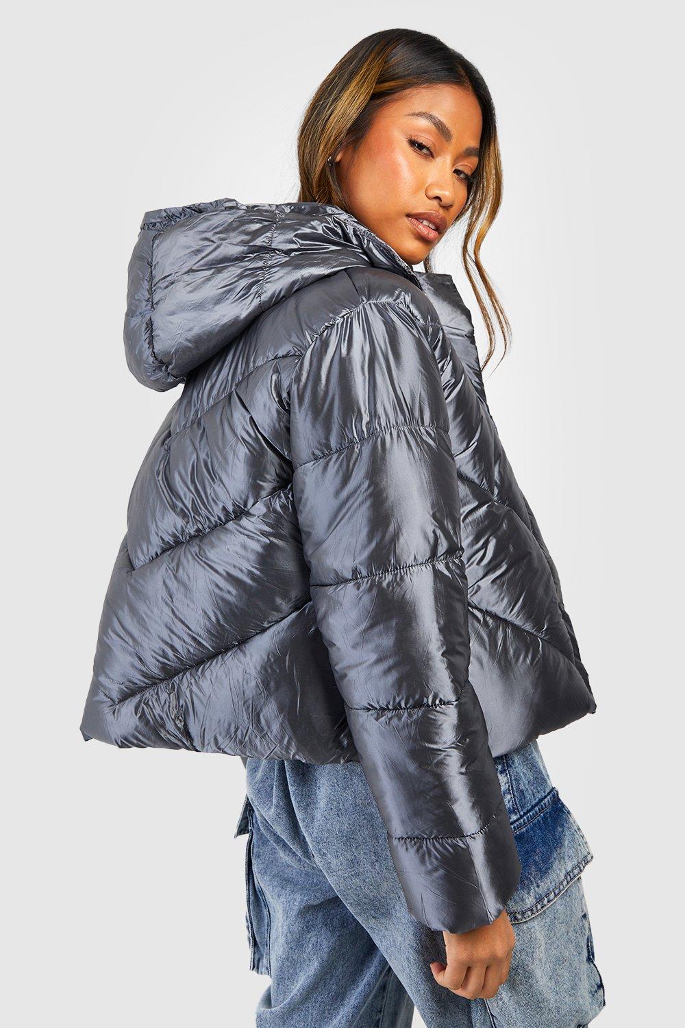 Boohoo silver outlet jacket