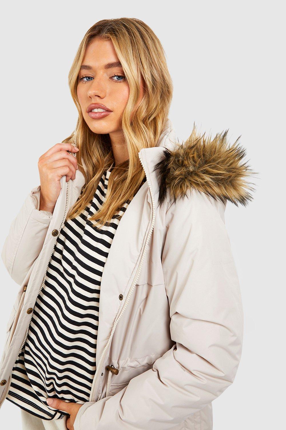 Women's All-Weather Faux Fur-Lined Parka