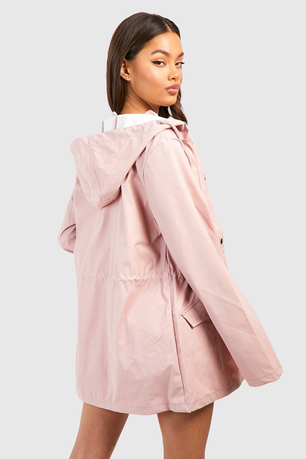 Blush pink clearance raincoat