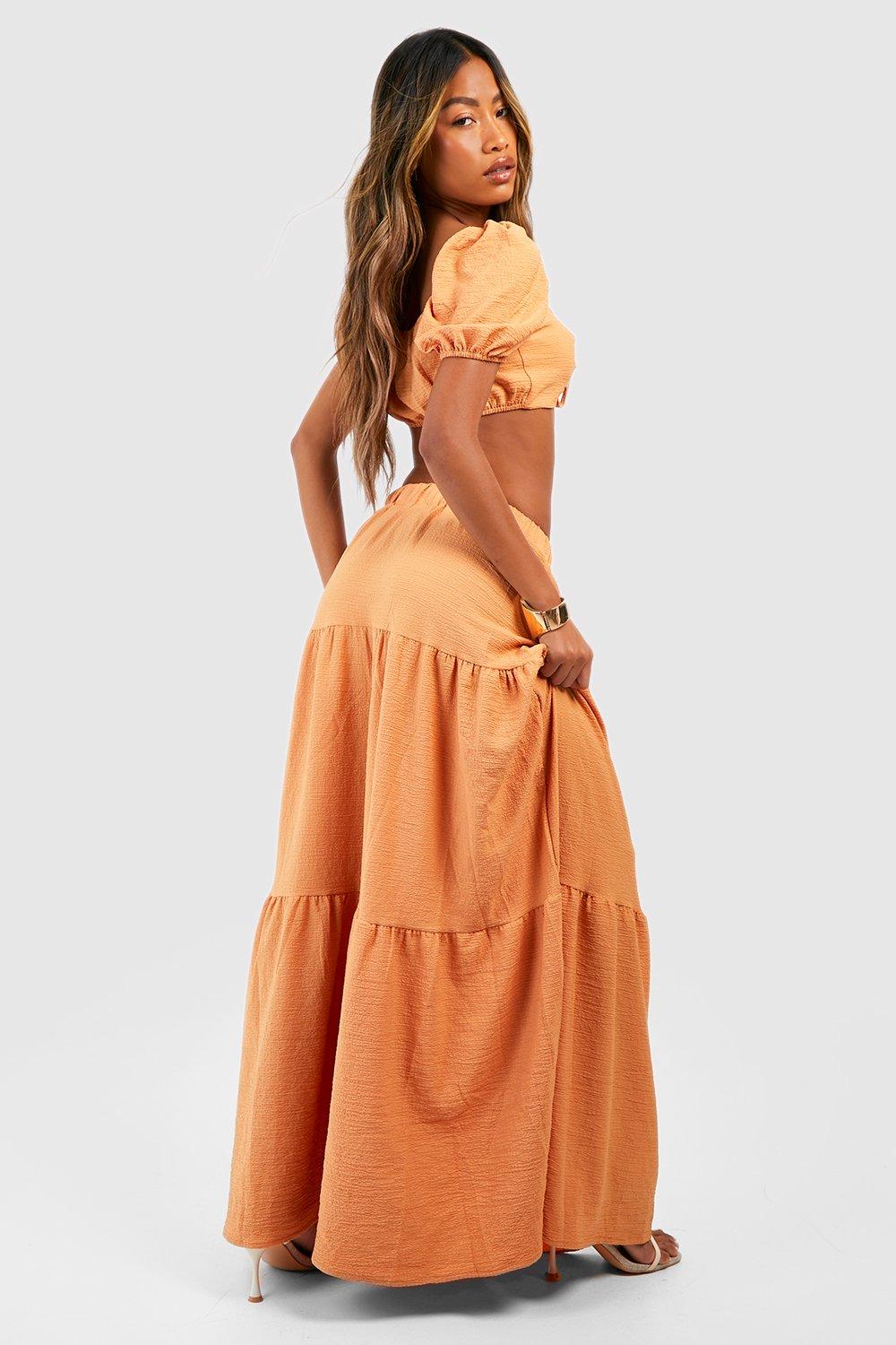 Terracotta store maxi skirt