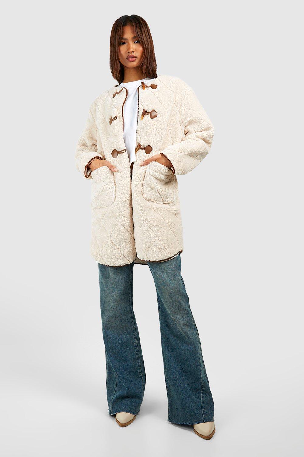 Next white discount teddy duffle coat