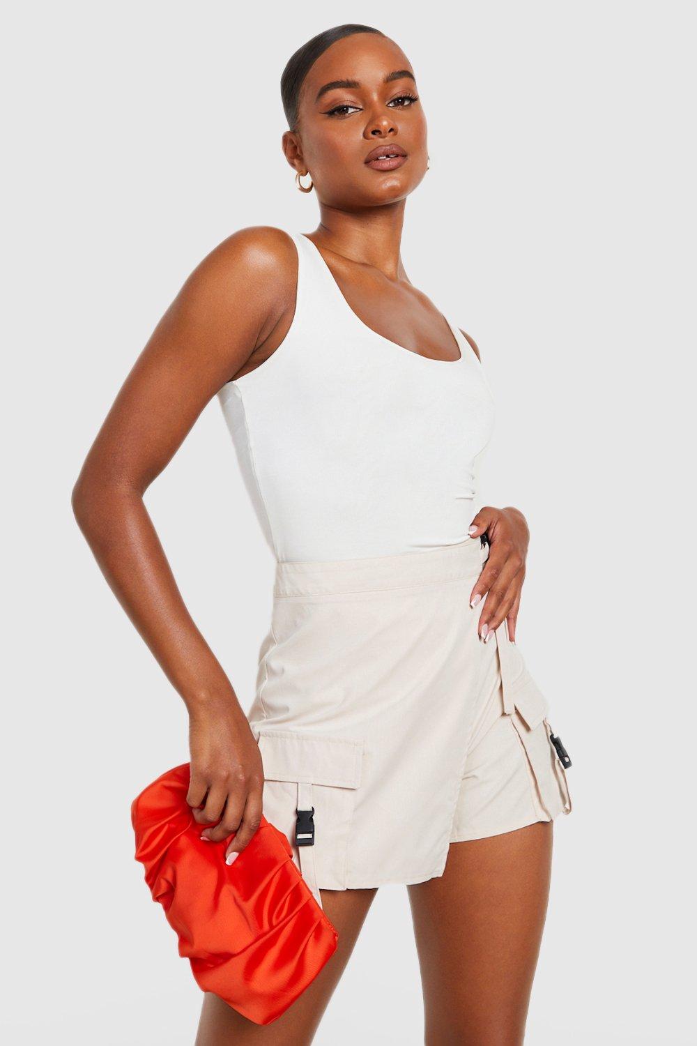 White skort outlet boohoo