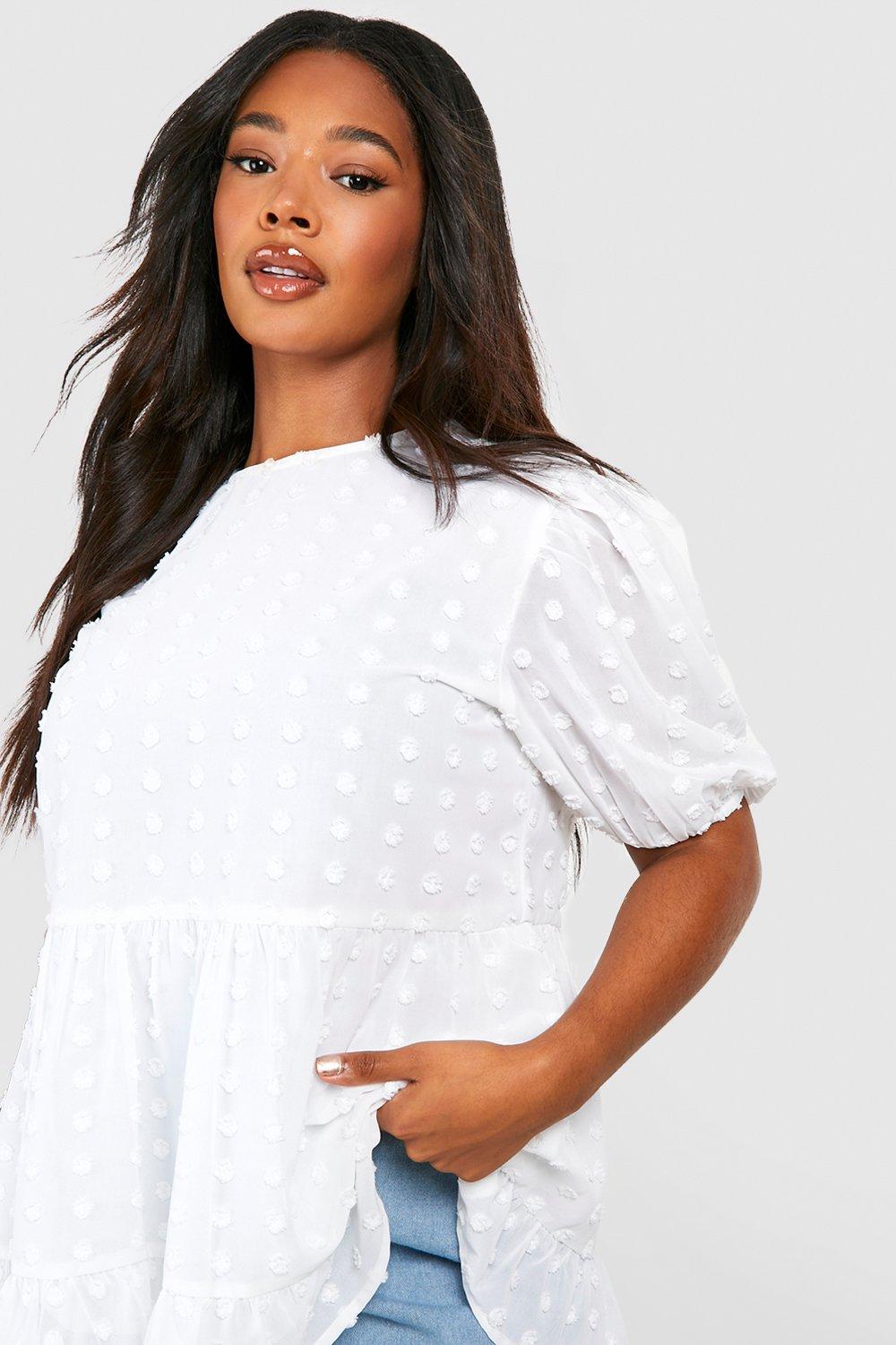 Plus size sales smock tops