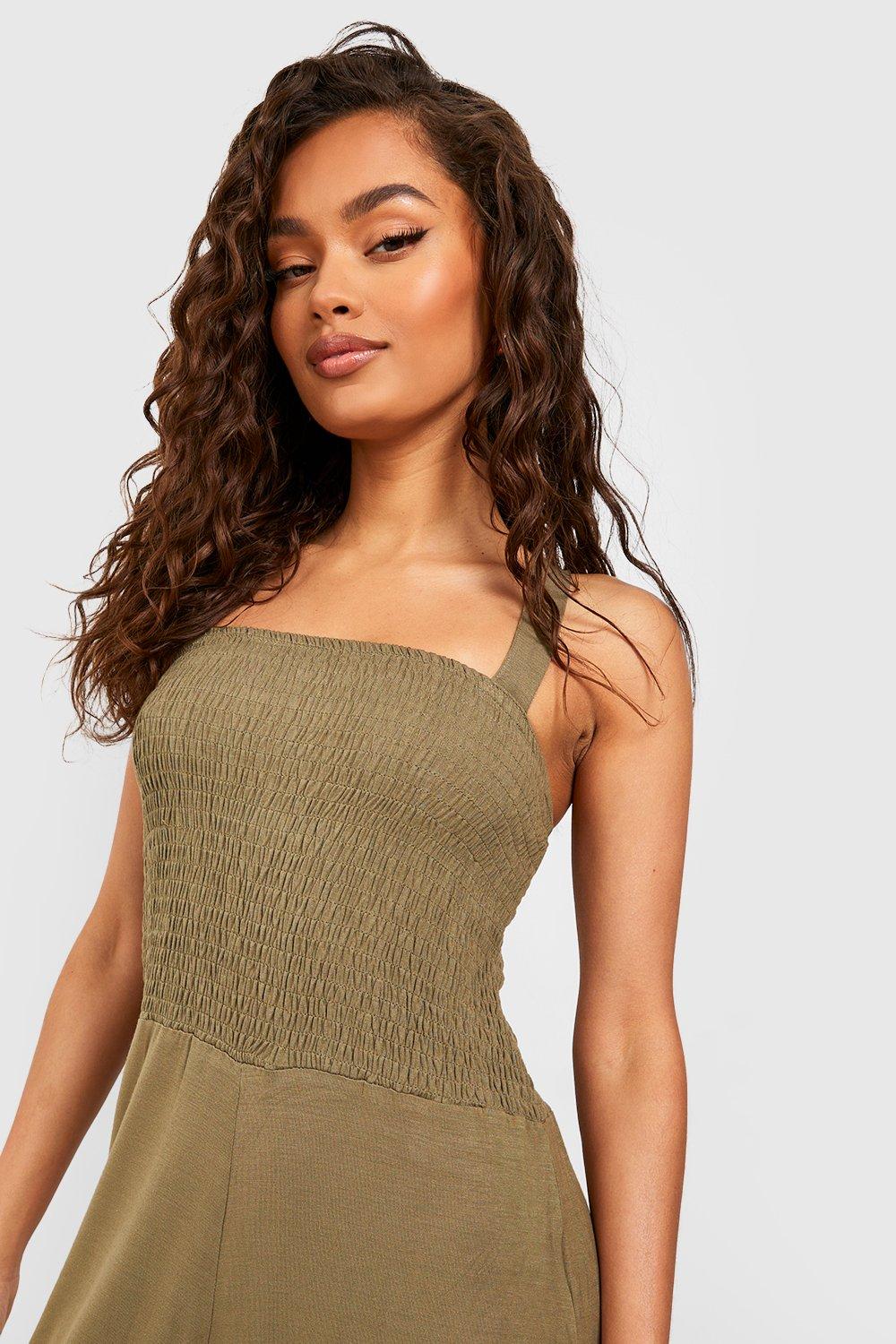 Olive green jumpsuit cheap forever 21