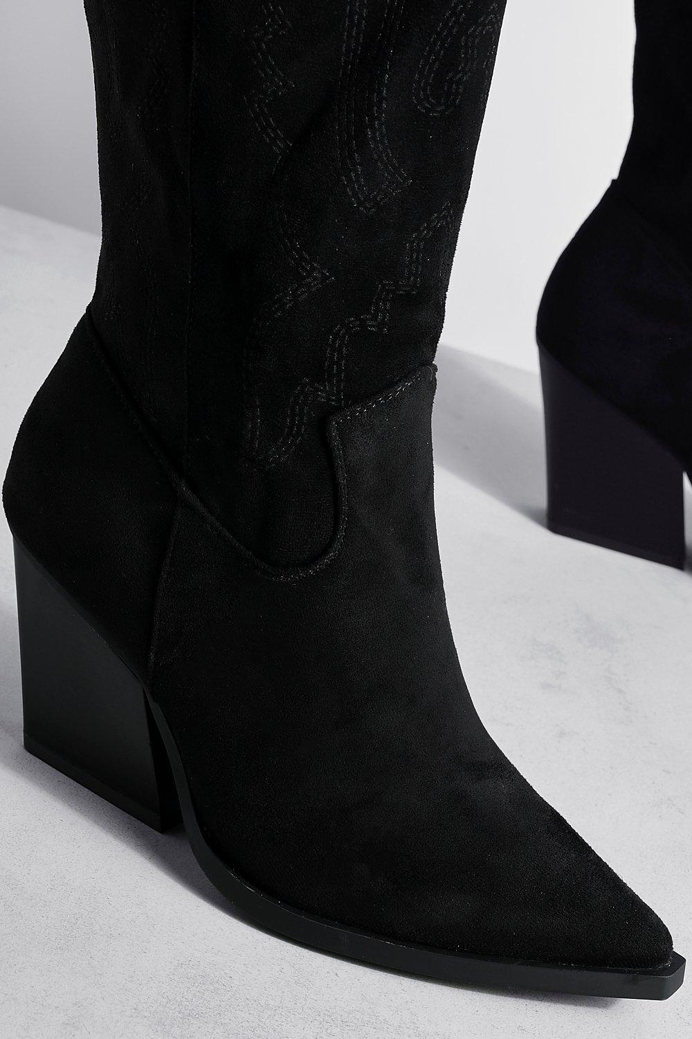 Western hot sale boots boohoo