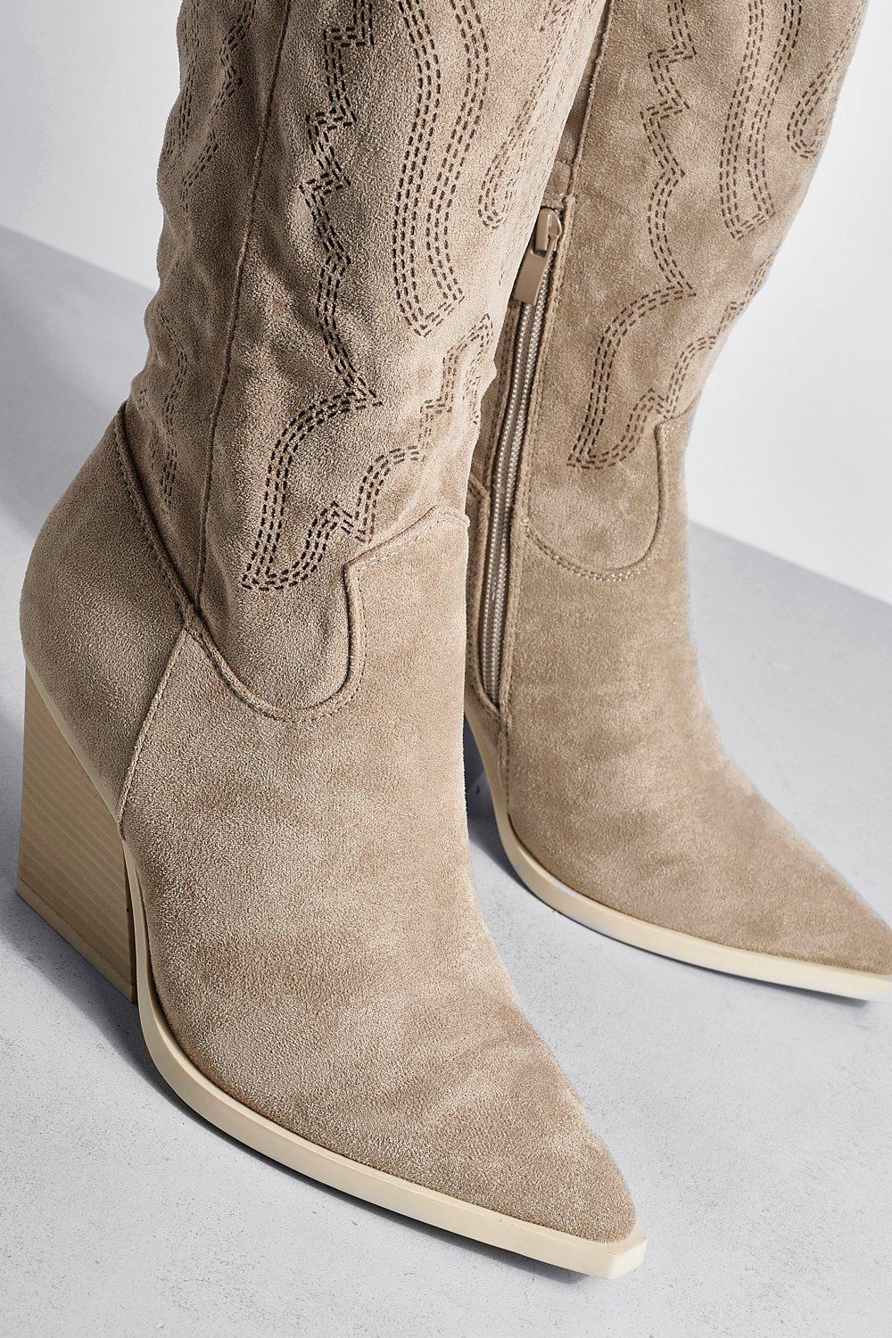 Taupe cheap cowboy boots