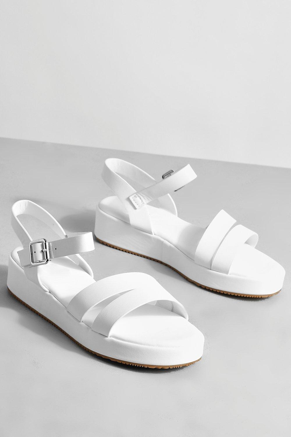 Platform sandals boohoo hot sale