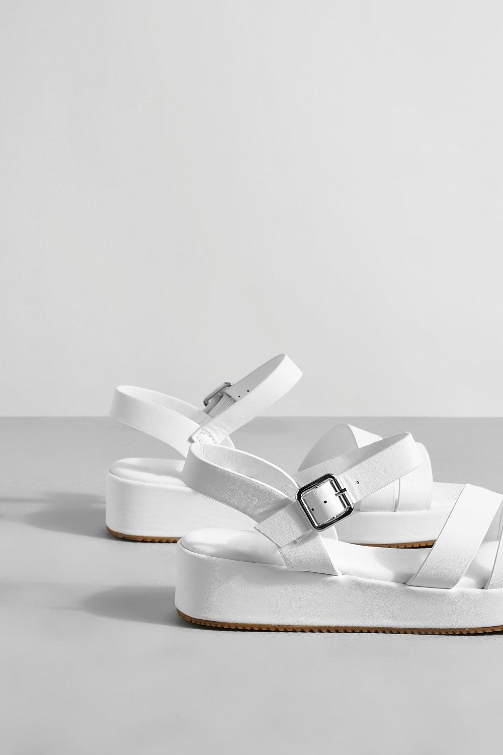 Flatform sandals store boohoo