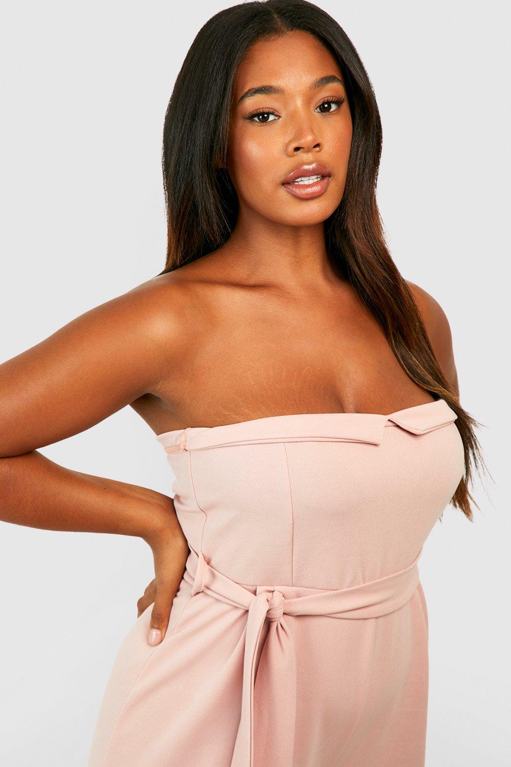 V bar bandeau clearance dress