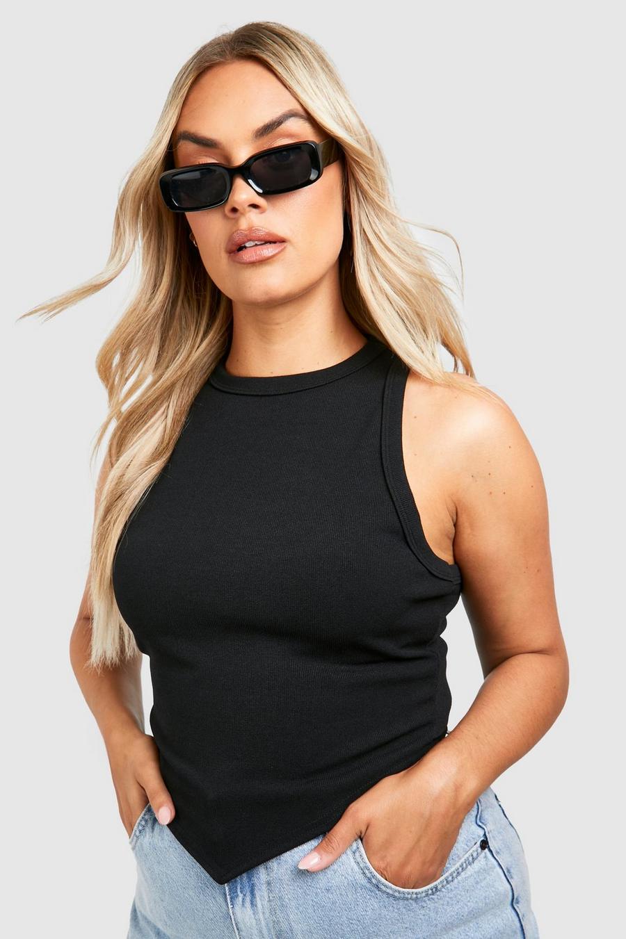TIYOMI Plus Size Zip Tank Tops for Women Summer Black Camisoles V Neck Camisole  XL 14W 16W at  Women's Clothing store