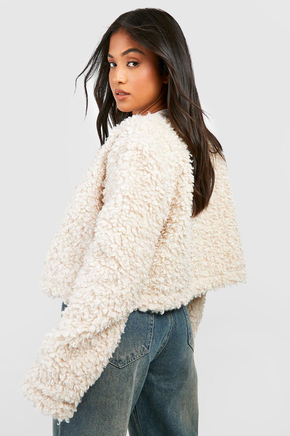 Petite sherpa store jacket