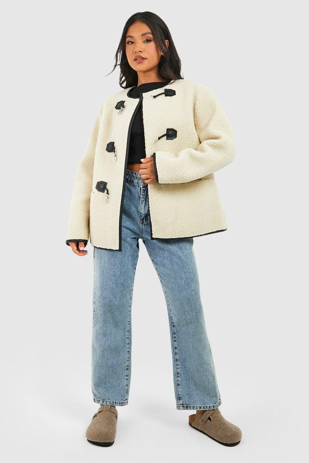 Borg coat sale petite