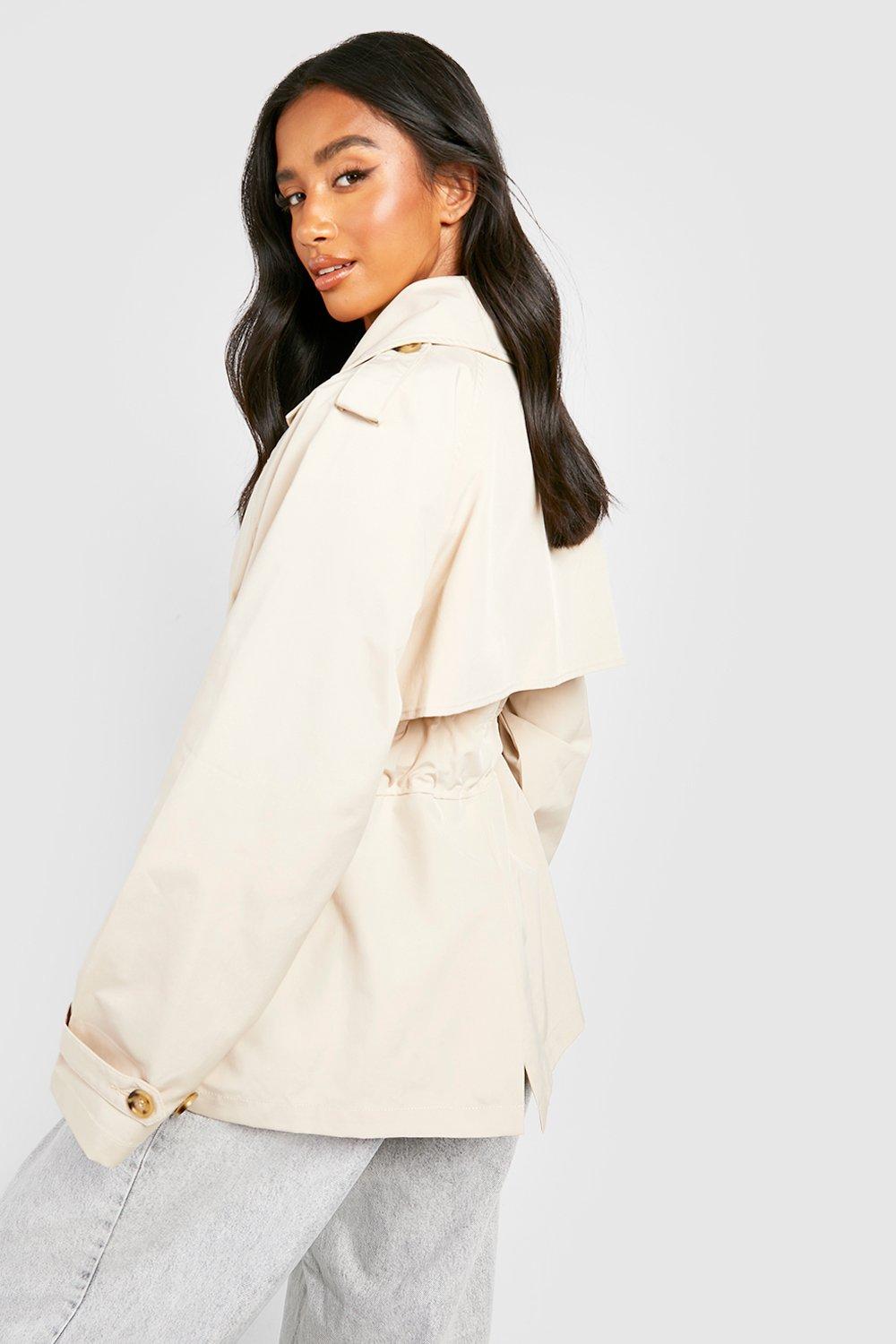 Petite Short Belted Trench Coat